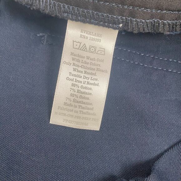 Everlane Pants Men Size 32X32 Navy Performance 5 Pocket Stretch Slim Fit Comfort - Picture 5 of 13
